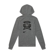 May Gray Tower 7 Zip Hoodie (Slim Fit)