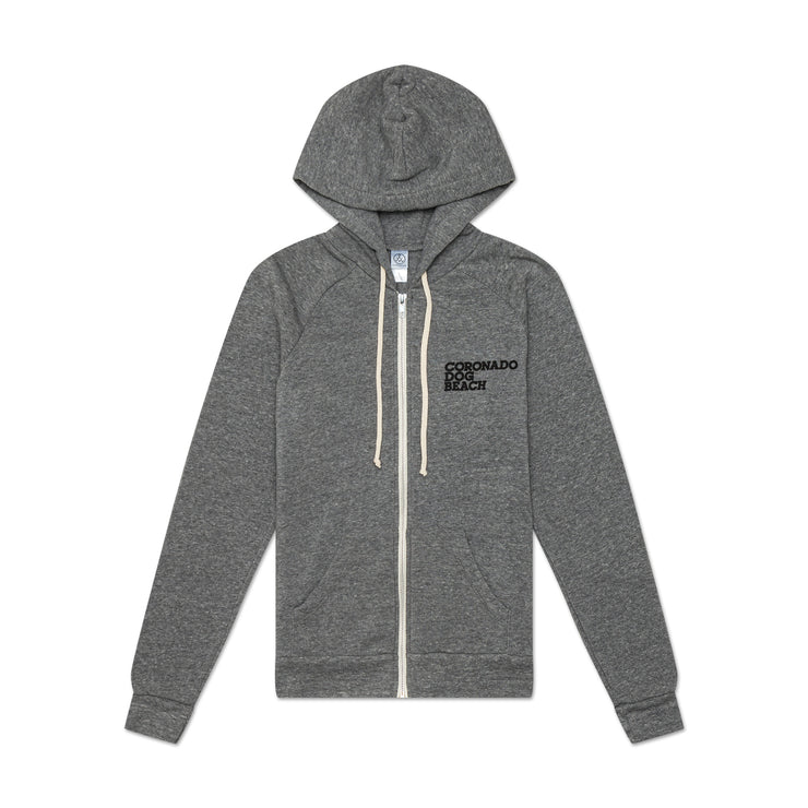 May Gray Sunset Zip Hoodie (Slim Fit)